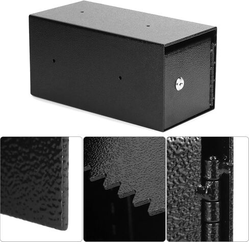 QWORK Heavy-Duty Key Lock Depository Drop Safe Lock Box with Anti-Theft Slot for Cash,Key, Receipts, Document Storage - for Small Businesses, Retail in Saudi Arabia