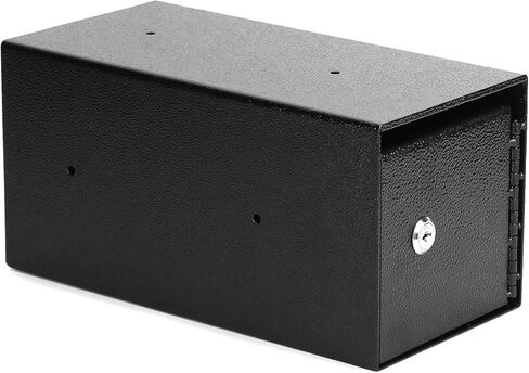 QWORK Heavy-Duty Key Lock Depository Drop Safe Lock Box with Anti-Theft Slot for Cash,Key, Receipts, Document Storage - for Small Businesses, Retail in Saudi Arabia