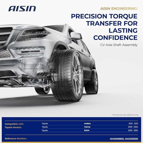AISIN CVAT-02266 Front Left CV Axle Shaft Assembly - Compatible with Toyota Camry 2018-2024, RAV4 2021-2024, Avalon 2021 in Saudi Arabia