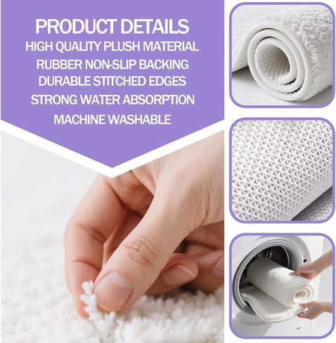 Cool Purple Octopus Bathroom Rug, Soft Plush Gothic Animal Tufted Bath Mat, Non-Slip & Machine Washable, Absorbent Quick Dry Floor Door Mat Home Decor for Shower, Tub and Sink, 23.6"x35.4" in Saudi Arabia