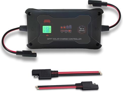 وحدة تحكم شحن الطاقة الشمسية المحمولة MPPT بقدرة 20 أمبير 12 فولت/24 فولت مع موصل للطاقة الشمسية وشاشة LCD وضوء LED للإشارة. الحد الأقصى PV 600W 60Voc لـ AGM، Gel، LiFePo4 in Kuwait