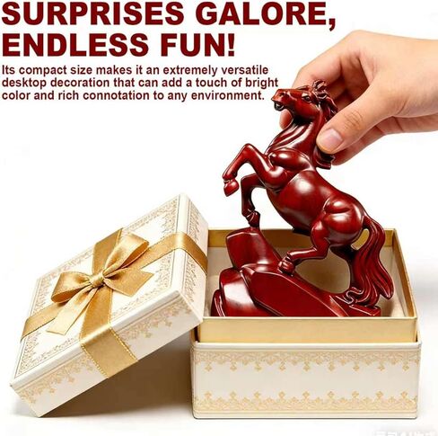 تمثال حصان، تمثال حصان أحمر فنغ شوي صيني لحصان النار، ديكور مكتب فنغ شوي من أجل الحظ السعيد، زخرفة زودياك محظوظة للمنزل والمكتب in Kuwait