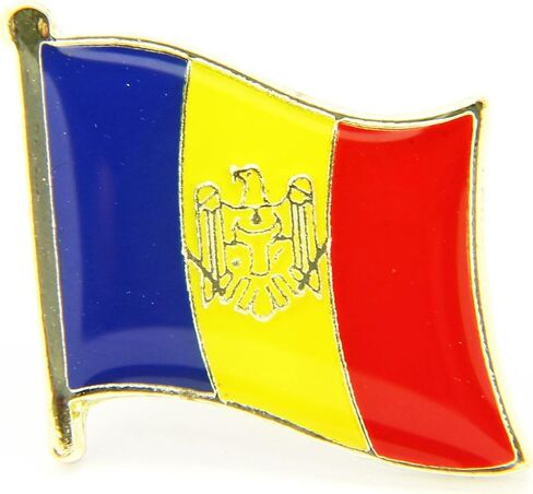 1 PCS National Flag5 Enamel Pin Collection, Metal Brooch with Butterfly Clasp, 1.9 x 1.6 cm in Kuwait