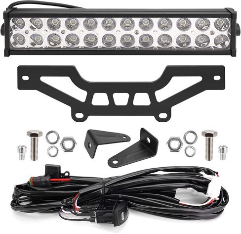 JERBOR X3 Shock Tower Light Bar Mount Bracket Fit for Can-Am Maverick X3 Max X RS Turbo R, Including 40W Led Light Bar and Rocker Switch Wiring Harness (White) in Saudi Arabia