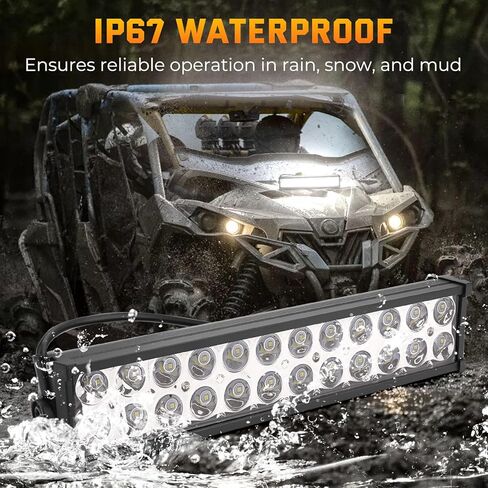 JERBOR X3 Shock Tower Light Bar Mount Bracket Fit for Can-Am Maverick X3 Max X RS Turbo R, Including 40W Led Light Bar and Rocker Switch Wiring Harness (White) in Saudi Arabia