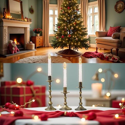 حاملات شمعدان حديد معدنية للقطعة المركزية العتيقة 3 قطع عصا شموع ذهبية مستدقة عمود روماني عتيق ديكور ديكور لحفلات الزفاف، مدفأة الحفلات، 6 بوصة + 7.5 بوصة + 9 بوصة (ارتفاع) in Kuwait