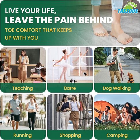 4Pcs Toe Separators & Metatarsal Pads for Women & Men - Ball of Foot Cushion, Gel Toe Spacers for Pain Relief, Metatarsalgia, Morton’s Neuroma, Long Hours of Standing or Walking in Kuwait