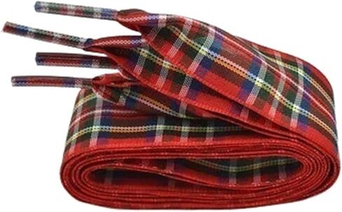 2.5cm British Style Lattice Shoelaces, Printed Sports Laces for Women & Men in Saudi Arabia