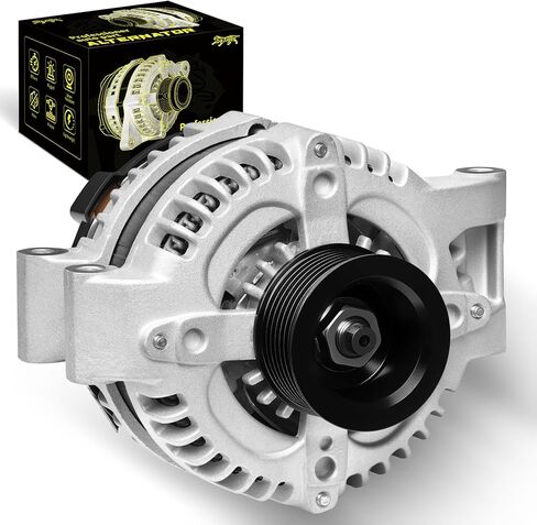 Oktiger Upgraded Alternator for Honda Crv Ex Lx Ex-l 2012 2013 2014 2.4L, Civic Si 2012 2013 2014 2015, for Acura Ilx Base 2013-2015, 12V 120Amp Clockwise 6-Groove Pulley, OE 31100-RX0-A01 11604N in Kuwait