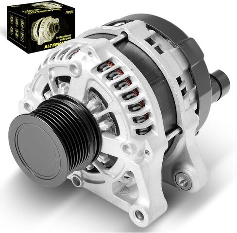 Oktiger Upgraded 1.5L Alternator for Honda Accord Ex Exl Lx Sport 2018-2022, Civic Ex Exl Lx Si Sport Touring 2018-2023, Crv 2017-2023, L4 12V 135A CW 7-Groove Clutch Pulley, OE 31100-5PA-A01 in Kuwait