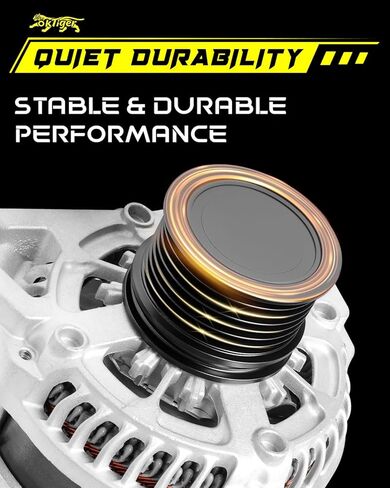 Oktiger Upgraded 1.5L Alternator for Honda Accord Ex Exl Lx Sport 2018-2022, Civic Ex Exl Lx Si Sport Touring 2018-2023, Crv 2017-2023, L4 12V 135A CW 7-Groove Clutch Pulley, OE 31100-5PA-A01 in Kuwait