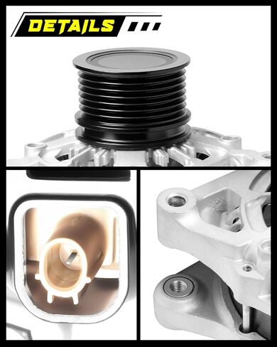 Oktiger Upgraded 1.5L Alternator for Honda Accord Ex Exl Lx Sport 2018-2022, Civic Ex Exl Lx Si Sport Touring 2018-2023, Crv 2017-2023, L4 12V 135A CW 7-Groove Clutch Pulley, OE 31100-5PA-A01 in Kuwait