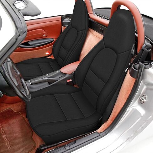 Seat Covers Compatible with 1997-2004 Porsche Boxster 911/996/986, Heavy Duty Cationic Linen Fabric Seat Protector in Kuwait