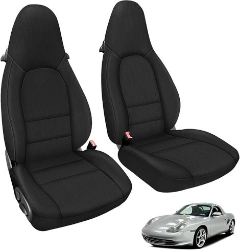Seat Covers Compatible with 1997-2004 Porsche Boxster 911/996/986, Heavy Duty Cationic Linen Fabric Seat Protector in Kuwait