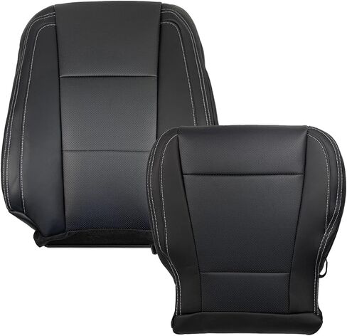 Car Seat Cover for Ford F150 Lariat 2015-2017,4 PCS Driver Passenger Perforated Leather Seat Cover,Replacement Car Seat Covers for Ford F150 Lariat 2015-2017,Black in Kuwait