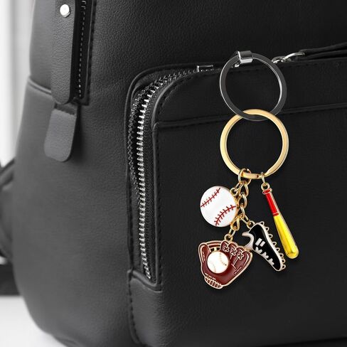 Baseball Keychain, Multi-Sport KeyChain Baseball Glove & Bat Keychains for Boys Backpack Keychains Basketball Football Sports Soccer Ball Key Chains Sports Bag Charms for Men Women Boys Girls in Saudi Arabia