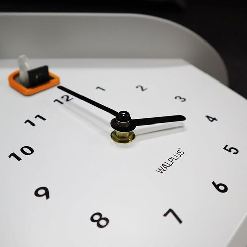 WALPLUS Modern Cuckoo Clocks for Wall Hourly Chiming Coo Coo Clock Volume Adjustable Cookoo Clock Removable Pendulum Christmas Cuckoo Gift White Matte Interior Decoration in Kuwait