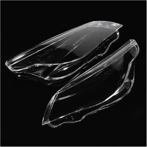 متوافق ل BMW 5-Series M5 E60 E61 525i 530i 545i 550i 2003-2010 الجبهة عدسة المصباح الأمامي غطاء عاكس الضوء واضح كشافات غطاء قذيفة in Kuwait