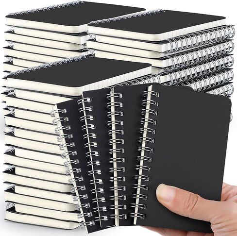 30 حزمة من دفاتر الملاحظات الحلزونية الصغيرة، مجموعة دفاتر ملاحظات صغيرة بحجم 3x5 بوصة، وسادات مذكرة مع صفحات مبطنة، دفاتر ملاحظات حلزونية صغيرة لكتابة الرسم والسفر في المنزل والمكتب (60 ورقة/120 صفحة) in Kuwait