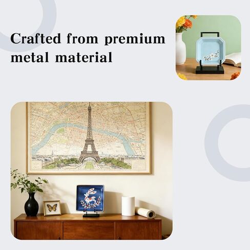 Metal Table Top Easels for Display, Small Easels for Display, Frame Stand for Photos, Frames, Artworks, Albums and Phones (Black, 8 x 5 x 3 Inches) in Saudi Arabia
