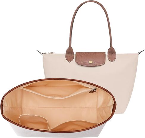 حقيبة تنظيم KALIDI من أجل Longchamp Le Pliage L Xtra، مع حقيبة كمبيوتر محمول خفيفة للغاية ومقاومة للماء ومحدثة داخل المقسم حقيبة يد، كبيرة باللون الأسود الاحترافي in Saudi Arabia