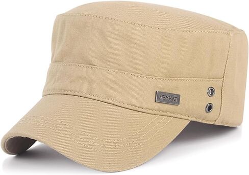 Unisex Cadet Army Cap Military Adjustable Flat Top Hat for Men Women in Saudi Arabia