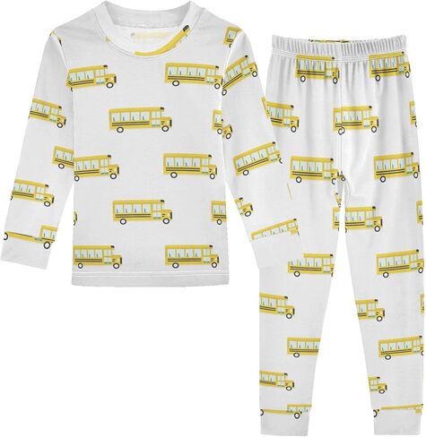 Unisex Long-Sleeve PJ Sets, 2-Piece Pajamas Sleepwear in Kuwait