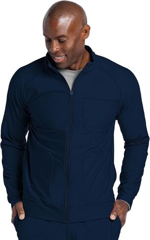 Cherokee Scrub Jackets for Men Zip Front with 360° Stretch & 3 Pockets - CK333 in Saudi Arabia