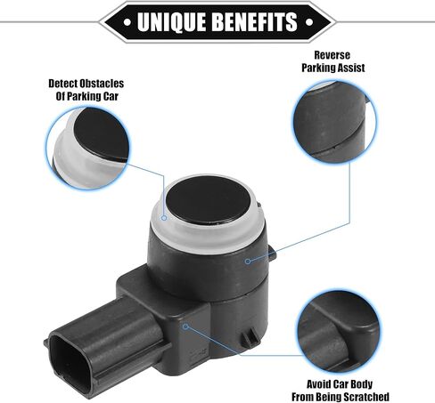 مستشعر مساعد وقوف السيارات العكسي متوافق مع شيفروليه سوبربان 2500 2007-2013، مستشعر مساعد وقوف السيارات من بلاستيك ABS المتين باللون الأسود in Kuwait