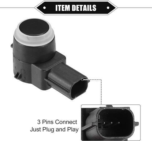 مستشعر مساعد وقوف السيارات العكسي متوافق مع شيفروليه سوبربان 2500 2007-2013، مستشعر مساعد وقوف السيارات من بلاستيك ABS المتين باللون الأسود in Kuwait