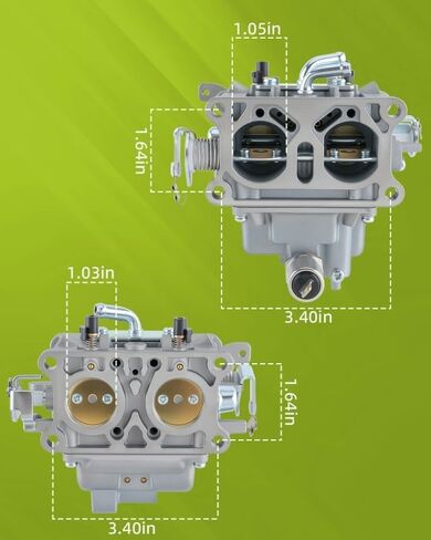15004-2063 Carburetor Compatible with Kawasaki FD731V 4 Stroke Engine Replaces Part# 15003-2972, 15003-2974, Carb SetsContain Fuel Filter, Fuel Line, Spark Plug, Shut off Value, Gasket Turn Up Kits in Kuwait