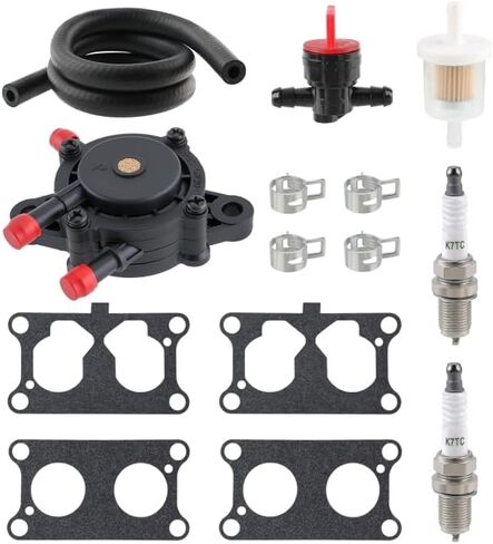 15004-2063 Carburetor Compatible with Kawasaki FD731V 4 Stroke Engine Replaces Part# 15003-2972, 15003-2974, Carb SetsContain Fuel Filter, Fuel Line, Spark Plug, Shut off Value, Gasket Turn Up Kits in Kuwait