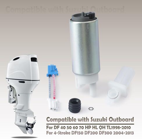 15200-87J10 15200-99E00 Fuel Pump Compatible with Suzuki Outboard DF 40 50 60 70 QH TL HL THL 1998-2010 4-Stroke DF150 DF200 DF300 2004-2013 Replace 15200-87J00 15200-90J00 15200-93J01 in Kuwait