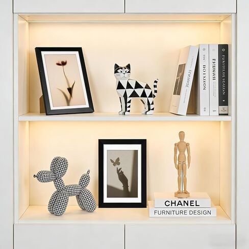 Fixwal 4x6 Picture Frame Set of 6 with Shatter Resistant Plastic Glass, Thin Border and Light Weight Photo Frames for Wall or Tabletop Display, Black in Kuwait