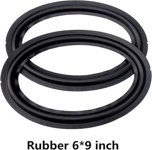 2PC Speaker Woofer Rubber Surround Repair Kit 6x9 Inch Oval Shape for Car Speaker Audio Professional Home Theater in Kuwait