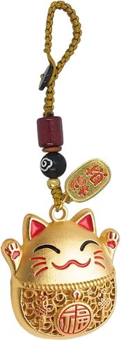 محظوظ القط المفاتيح الآسيوية فنغ شوي سحر السيارة اليابانية وحقيبة اليد مفتاح سلسلة سحر الحظ الجيد لحقيبة المحفظة وحقائب اليد المرأة محظوظ القط الملحقات من اليابان in Kuwait