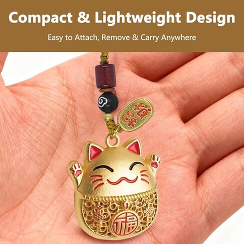 محظوظ القط المفاتيح الآسيوية فنغ شوي سحر السيارة اليابانية وحقيبة اليد مفتاح سلسلة سحر الحظ الجيد لحقيبة المحفظة وحقائب اليد المرأة محظوظ القط الملحقات من اليابان in Kuwait