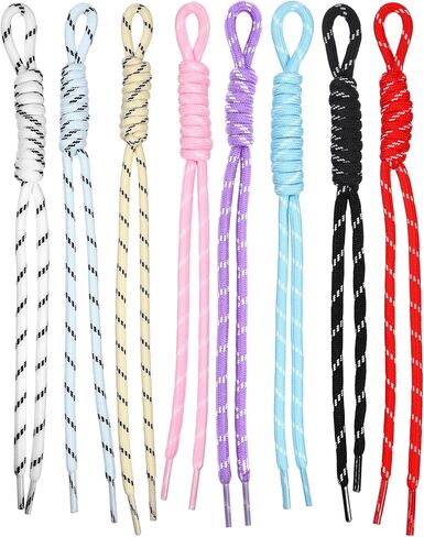 8 قطع من حبل المضفر الملون على شكل حقيبة سحرية، سلسلة مفاتيح باراكورد ملونة للحرف اليدوية، حقيبة باراكورد سحرية للمفتاح، المحفظة، حقيبة اليد، ملحقات تزيين حقيبة الظهر in Kuwait