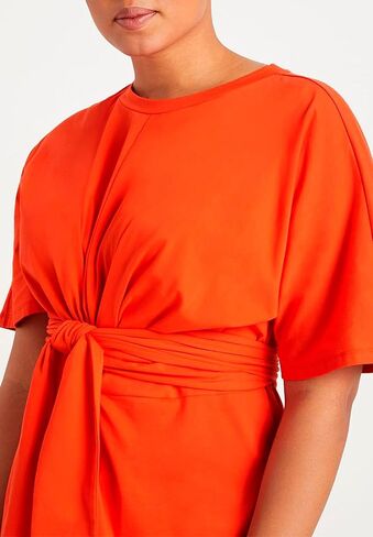 ELOQUII Women's Plus Size Cross Front Flutter Sleeve Dress in Saudi Arabia