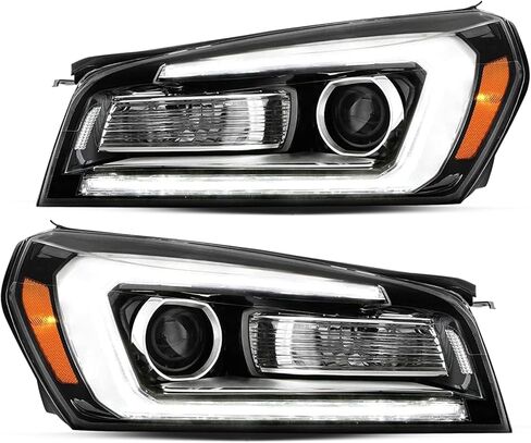 مجموعة مصابيح أمامية هالوجين لـ 2013-2016 GMC Acadia & 2017 جهاز عرض محدود مع مجموعة مصابيح أمامية DRL بأنبوب LED in Kuwait