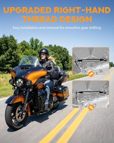 PBYMT Shift Linkage Gear Compatible for Harley Davidson Softail Trike Road King Electra Street Glide 1986-2024 Black in Saudi Arabia