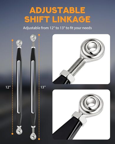 PBYMT Shift Linkage Gear Compatible for Harley Davidson Softail Trike Road King Electra Street Glide 1986-2024 Black in Saudi Arabia