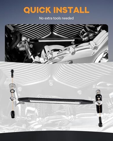 PBYMT Shift Linkage Gear Compatible for Harley Davidson Softail Trike Road King Electra Street Glide 1986-2024 Black in Saudi Arabia