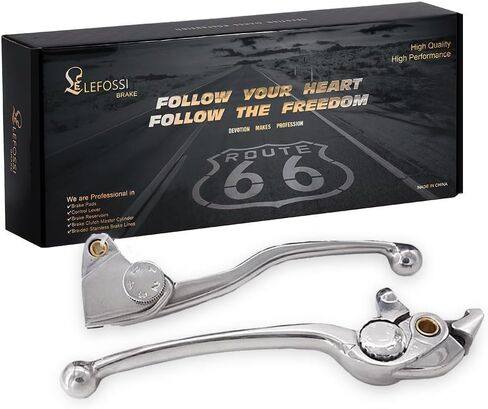 Premium Aluminum Motorcycle Brake & Clutch Lever Compatiable with Ninja 650 ER-6N ER6N ER6F ER-6F KLE 650 Versys 650 09 10 11 12 13 14 15 16 17 18 ER 650 EX 650 R -Safety Polished in Saudi Arabia