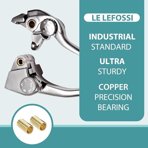 Premium Aluminum Motorcycle Brake & Clutch Lever Compatiable with Ninja 650 ER-6N ER6N ER6F ER-6F KLE 650 Versys 650 09 10 11 12 13 14 15 16 17 18 ER 650 EX 650 R -Safety Polished in Saudi Arabia