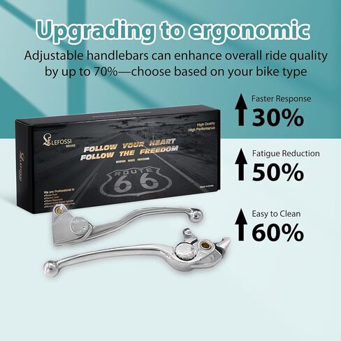 Premium Aluminum Motorcycle Brake & Clutch Lever Compatiable with Ninja 650 ER-6N ER6N ER6F ER-6F KLE 650 Versys 650 09 10 11 12 13 14 15 16 17 18 ER 650 EX 650 R -Safety Polished in Saudi Arabia
