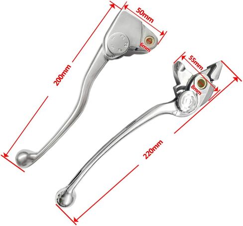 Premium Aluminum Motorcycle Brake & Clutch Lever Compatiable with Ninja 650 ER-6N ER6N ER6F ER-6F KLE 650 Versys 650 09 10 11 12 13 14 15 16 17 18 ER 650 EX 650 R -Safety Polished in Saudi Arabia