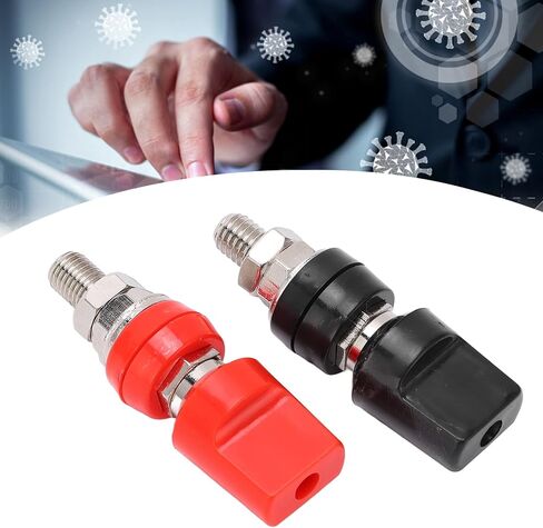 M8 Remote Battery Terminals, 2PCS 100A Battery Post Terminals with 4mm Plug for Hardware Electronic Device in Kuwait