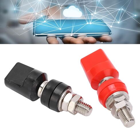 M8 Remote Battery Terminals, 2PCS 100A Battery Post Terminals with 4mm Plug for Hardware Electronic Device in Kuwait