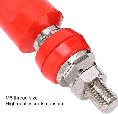 M8 Remote Battery Terminals, 2PCS 100A Battery Post Terminals with 4mm Plug for Hardware Electronic Device in Kuwait